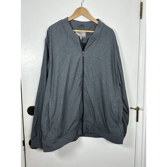 Falls Creek men's Full zip Performance bomber jacket Gray XXXL - Picture 9 of 9